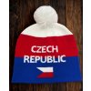 Zimní čepice Czech Republic s bambulí