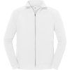 Mikina z těžké bavlny Iconic Premium Sweat Jacket barva bílá