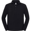 Mikina z těžké bavlny Iconic Premium 1/4 Zip 300 g černá