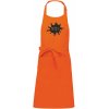 oranžová zástěra s potiskem