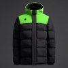 Zimní prošívaná bunda Kanzu barva černá-neon green