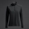 Dámská sportovní mikina Sajo 1/4 zip černá