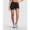 Dámské sportovní šortky Lanus lehké elastické přední pohled černá