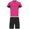 Pánský dětský sport set Boca tričko a šortky růžová, černá