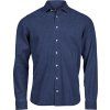 Modrá denim košile s dlouhým rukávem TJ 4004 přední strana
