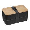 Obědový box Pescara 2 x 600 ml černý