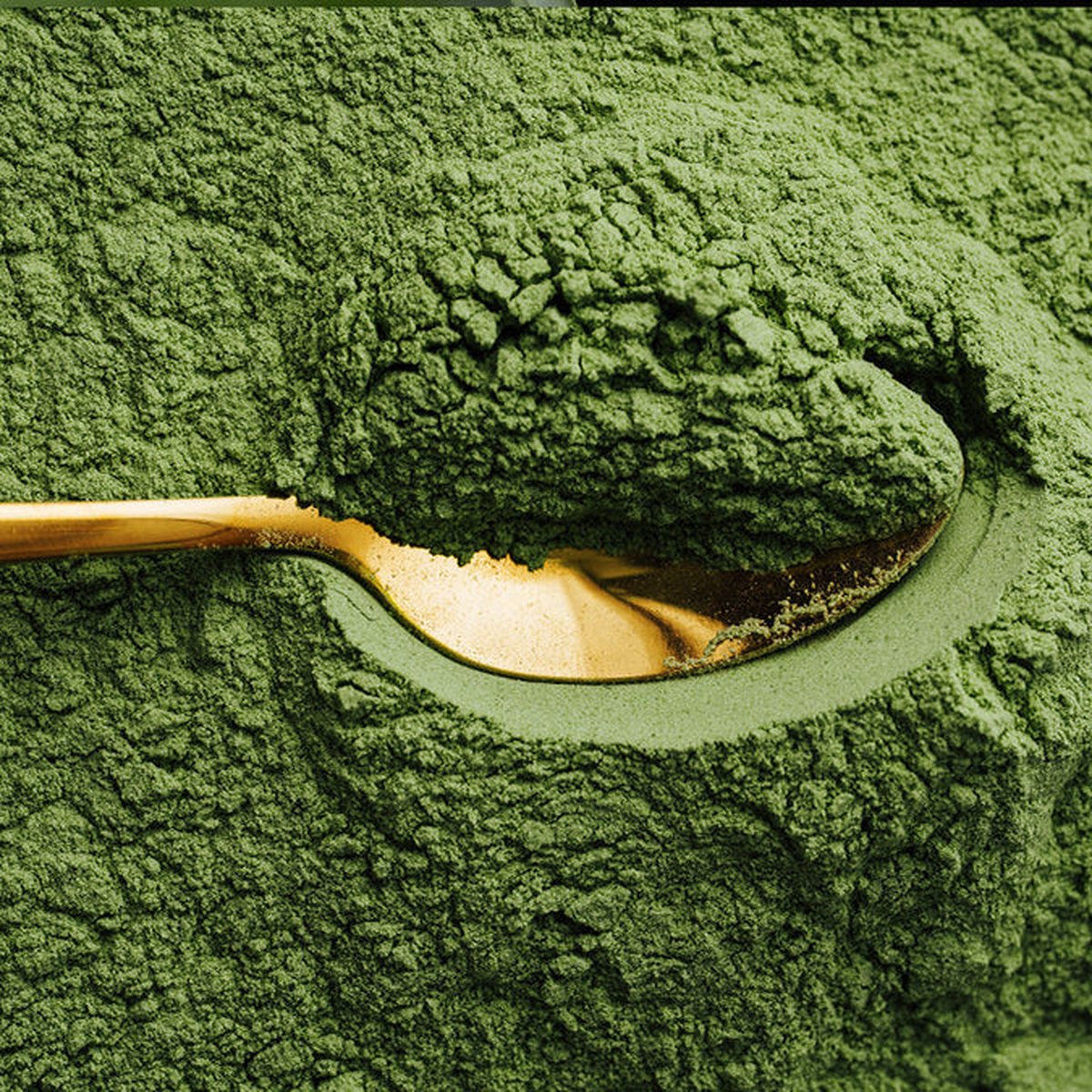 Bambusová lžička s práškem matcha