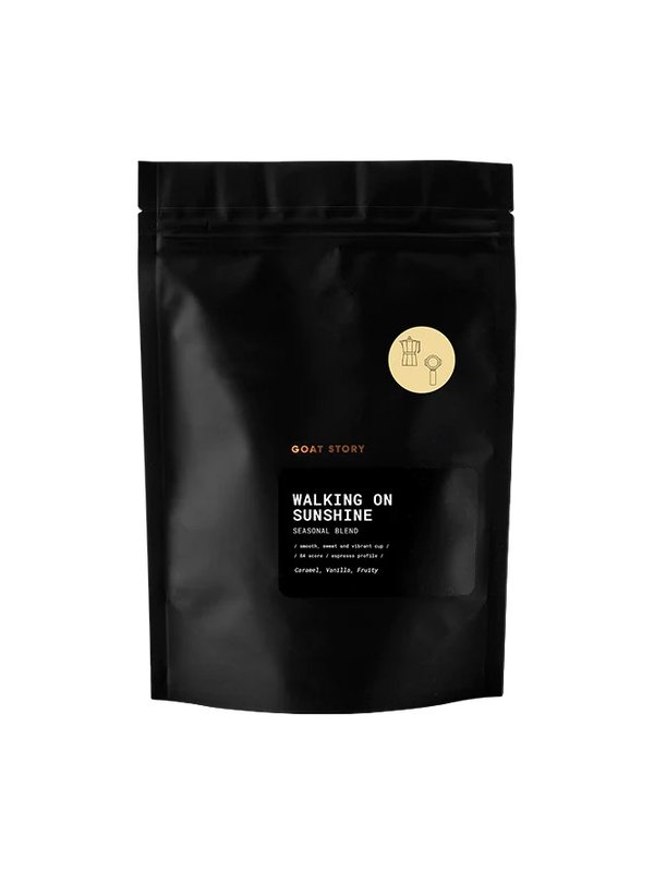 GOAT STORY Walking on Sunshine, Seasonal Blend - Espresso/Filter (500 g) (Hrubost mletí Espresso (500 g))