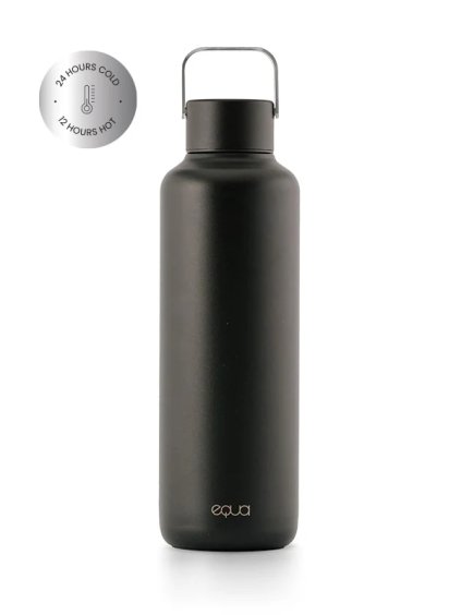 Nerezová termoska EQUA Timeless Thermo Dark 600 ml a 1000 ml (Velikost varianty 1000 ml)