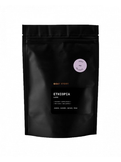 Ethiopia Ajere (Washed) (Hmotnost 250 g, Hrubost mletí Celá zrna)