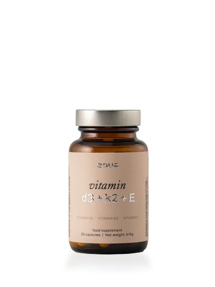 Přírodní kapsle EQUA Vitamin D3+K2+E