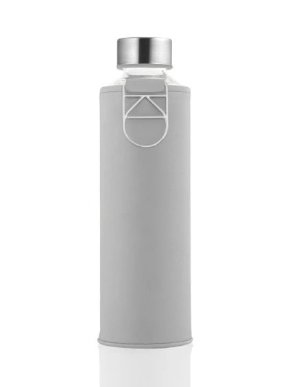 720 720 sklenena lahev s obalem z umele kuze equa grey dove 750 ml