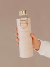 285 3 285 3 sklenena lahev s obalem z umele kuze equa beige 750 ml