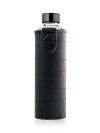 Skleněná lahev s obalem z umělé kůže EQUA Graphite 750 ml