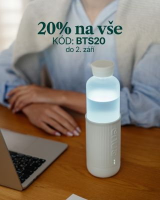 Když zabliká, je čas se napít... 🤩 Známe to všichni 🙄 Hodně práce, málo času, rychlé kafe, ale voda žádná. Skleněná lahev...