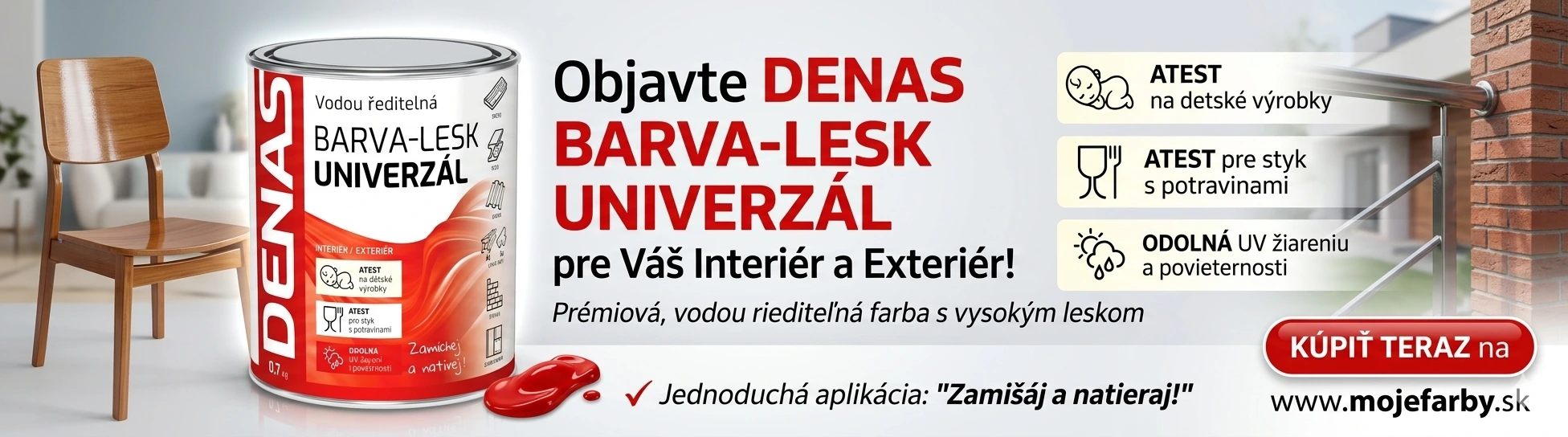 Denas farby na hračky a potraviny