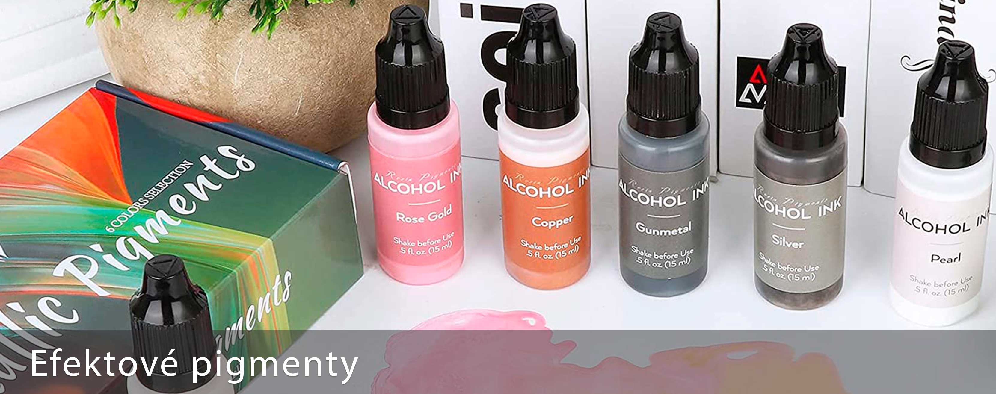 Efektové pigmenty do živice