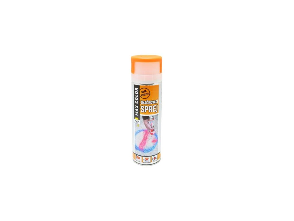Sprej MAX COLOR značkovací 500ml oranžová svietivá
