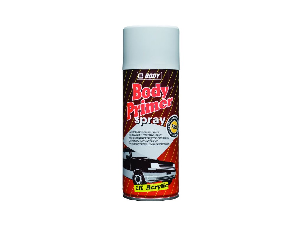 BODY Primer Spray 1K acrylic plniaci tmel červenohnehý 400ml