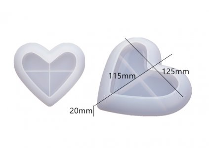 Silikónová forma Miska Srdce JS15111 125-115mm