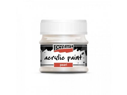 akrylova farba perletova 50 ml biela
