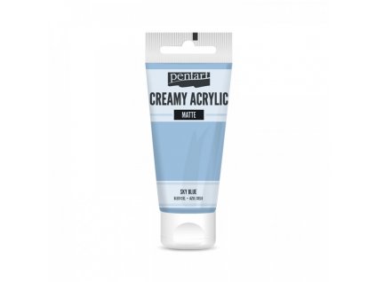 akrylova farba kremova matna modra obloha 60ml