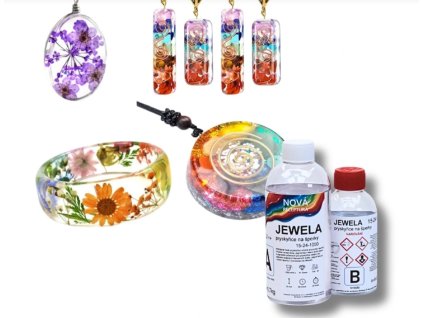 Krištálová živica na menšie šperky, rýchle vytvrdenie www.mojefarby.sk