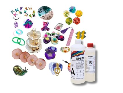 Rýchla epoxidova liaca živica SPEED UV+ - veľmi rýchlo tuhnúca,