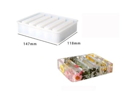 Silikónová forma 626-5 Zásobník na podtácky 147x118mm