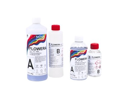 Krištáľová živica na kvety FLOWERA 100 72 550 riedka UV++ www.mojefarby.sk