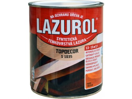 LAZUROL Topdecor 0.75l olej a vosk v jednom mix podla odtienov