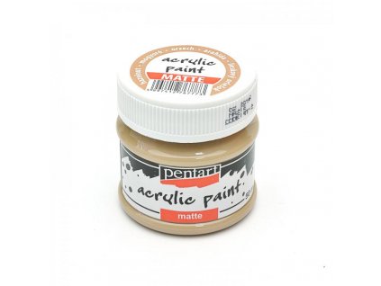 akrylova farba matna 50 ml lieskovy oriesok