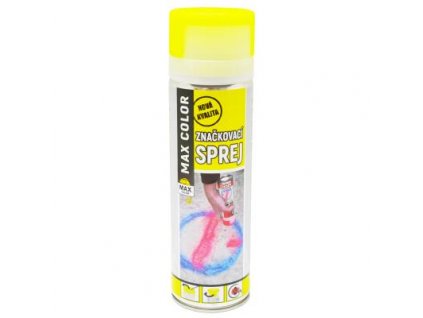 Sprej MAX COLOR značkovací 500ml žltá svietivá