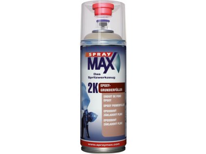 Sprej MAX 2K Epoxidová výplňová hmota 400 ml šedá 680 033