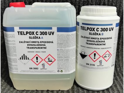 Telpox C300 UV sada 1,4kg, číra živica 1.067kg + tužidlo 333 g