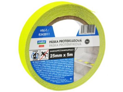 Paska protismykova 25mm*5m fosforova zlto-zelena 8342011