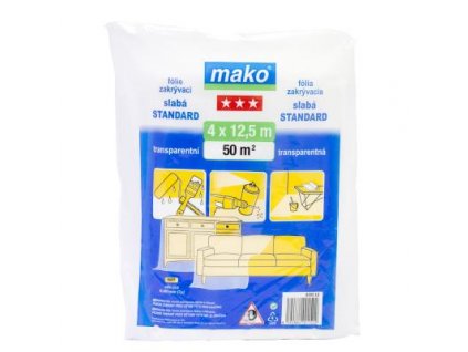 Zakrývacia fólia slabá KOMFORT 4x12,5m hrúbka cca 0,012mm 835512