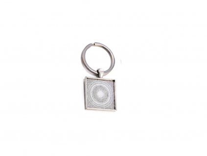 15437 klicenka stribrna ctverec typ 05 25x25mm 5ks
