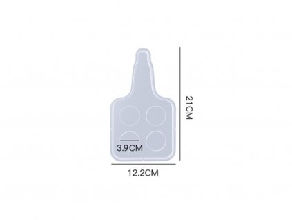17030 6 silikonova forma na servirovaci tacek alkohol sf7414 210x122mm