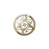 22754 12 symbol na orgonity samolepici zlaty sz68 35mm 1ks