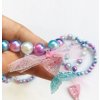 Jewelry Resin Pearl Necklace Set Mermaid Bracelet Gradient Color Change Mermaid Bracelet Necklace
