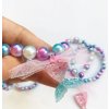 Jewelry Resin Pearl Necklace Set Mermaid Bracelet Gradient Color Change Mermaid Bracelet Necklace
