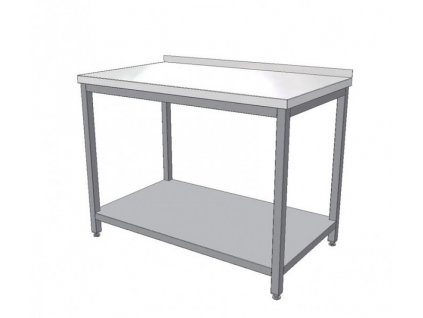Nerezový pracovní stůl s policí 1200x700x900 (nerez pro potravinářské účely