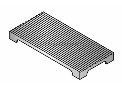Plotýnka pro sporák rýhovaná 7PRB