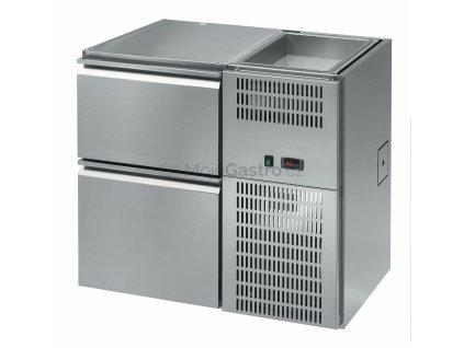 stul chladici barovy regd 110e 1 sekce delka 1090mm s chlazenou vanou na napoje