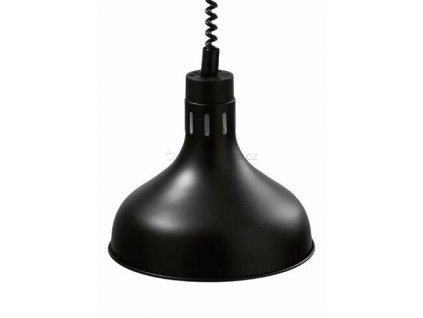 Infra lampa závěsná - černá 29 cm