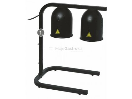 infra lampa stolni hlinik cerna