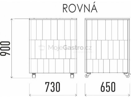 Neutrální pracovní modul rovný 650 NE