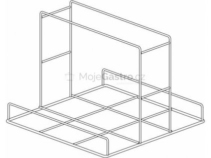 Koš stojanový nerez 500 x 500 x 160 mm