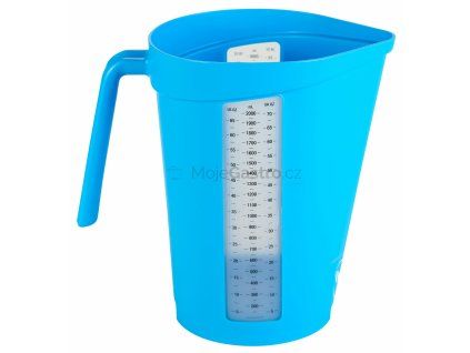 odmerka 2 l pruhledna stupnice modra 60003